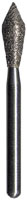 Midwest FG #899.021 Medium Grit, Football Shaped Diamond Bur. Package of 5 Burs