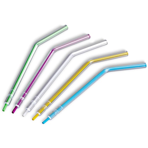 MARK3 Multicolored Plastic Air Water Syringe Tips, 250/Pk. Easy to use-no adapter needed. Quad
